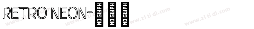 Retro Neon字体转换